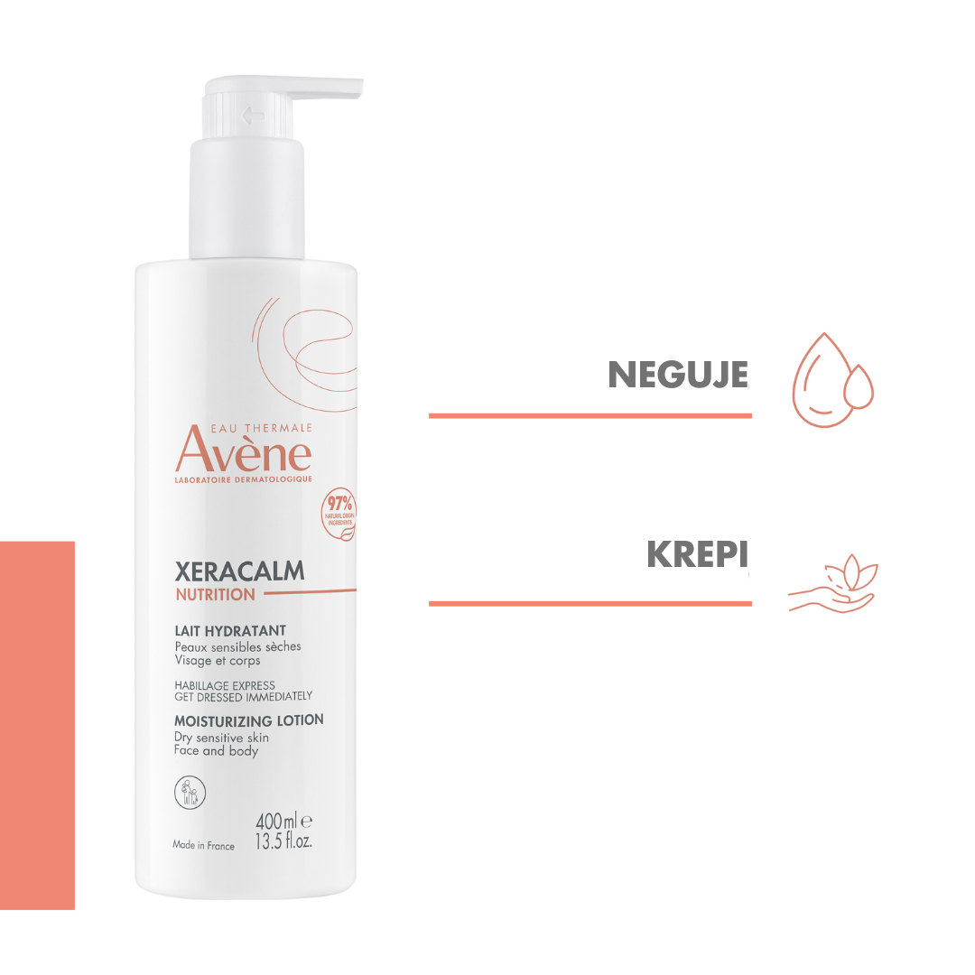 Avène XeraCalm Nutrition vlažilni losjon, 400 ml
