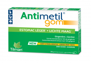 Antimetil Gom ingver pastile z okusom mete in limone, 24 pastil 