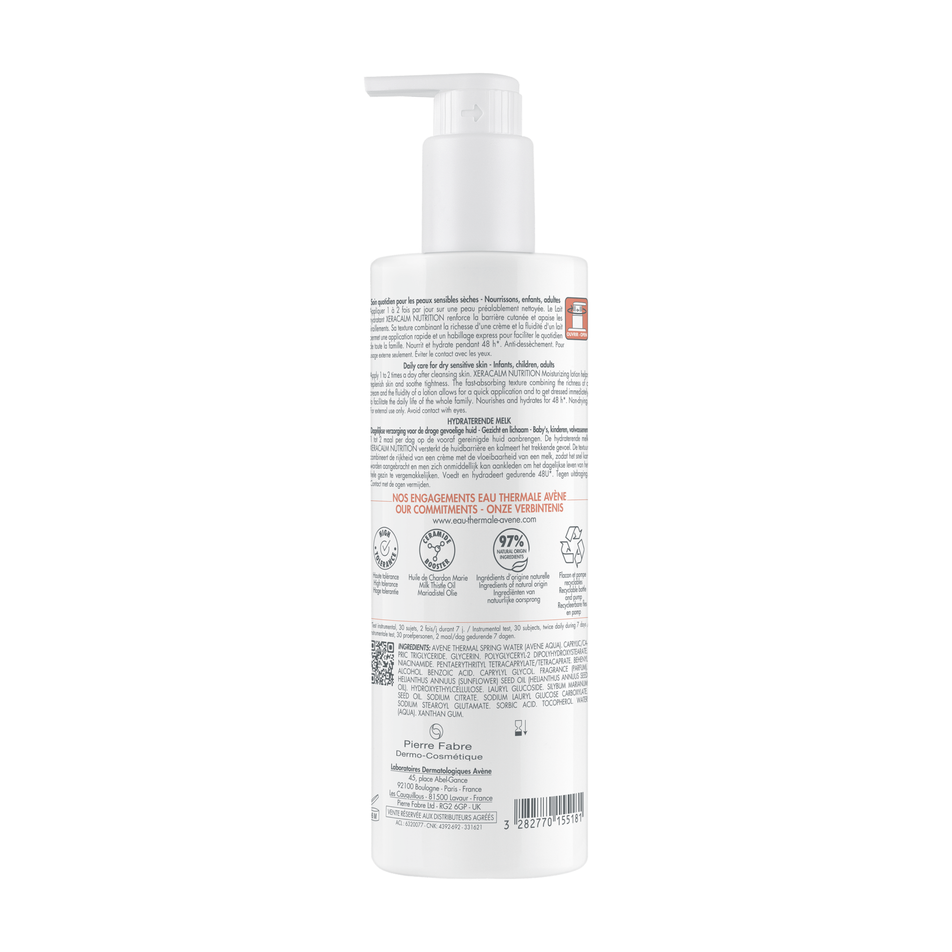 Avène XeraCalm Nutrition vlažilni losjon, 400 ml