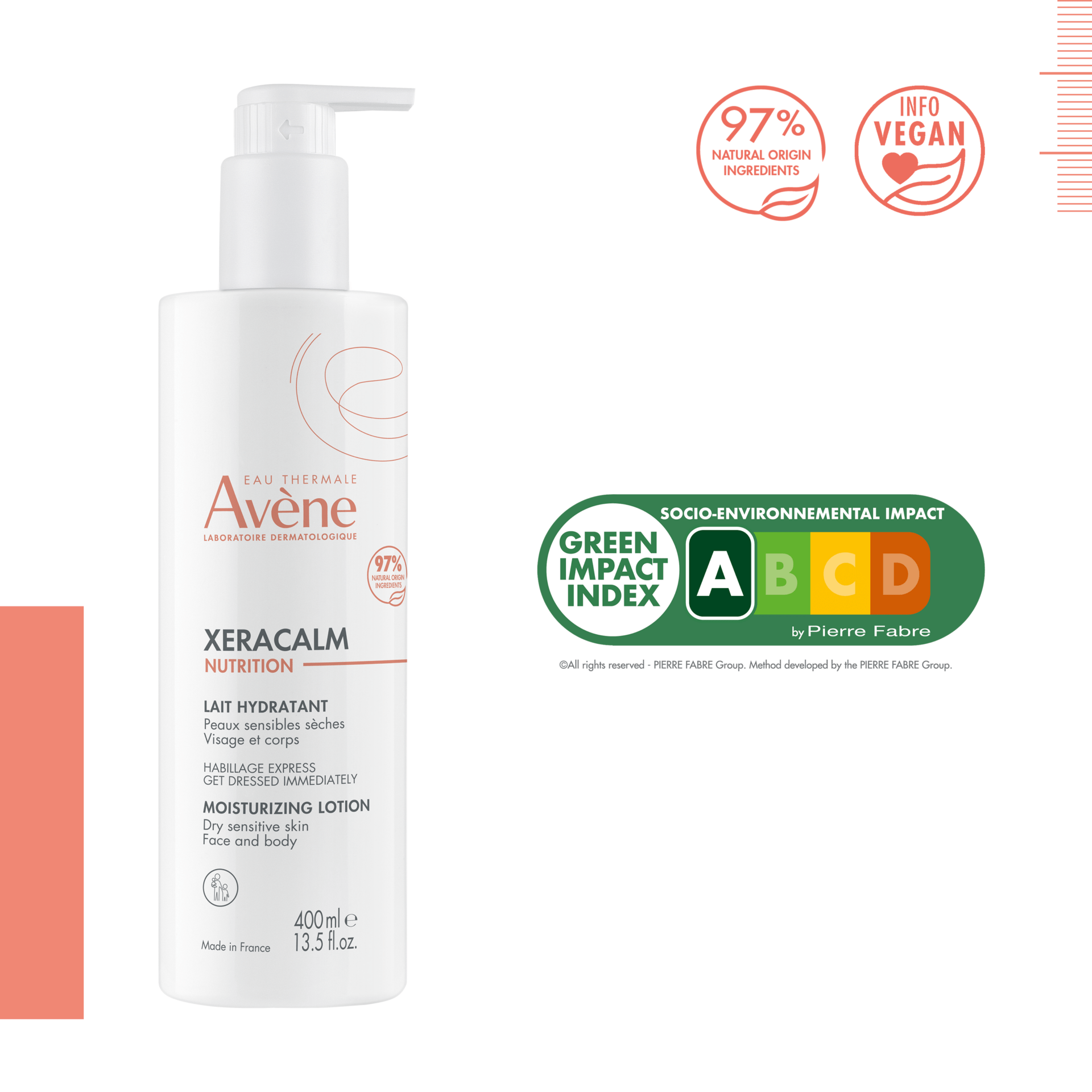 Avène XeraCalm Nutrition vlažilni losjon, 400 ml