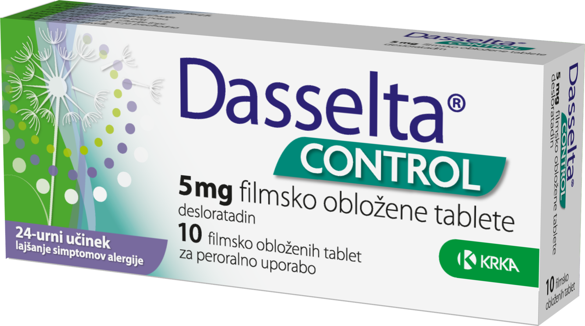 Dasselta control 5 mg, 10 filmsko obloženih tablet