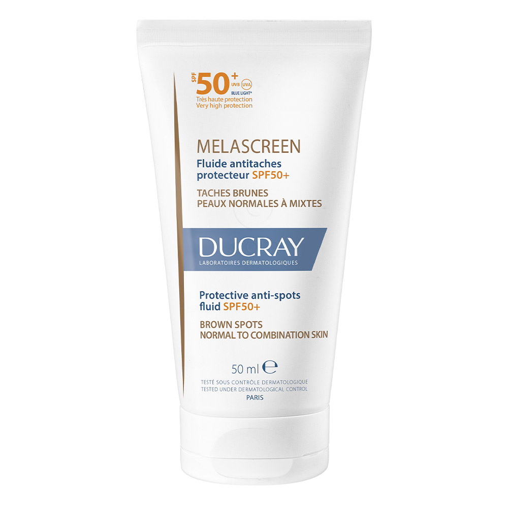 Ducray Melascreen UV zaščitni fluid proti madežem ZF50+, 50 ml