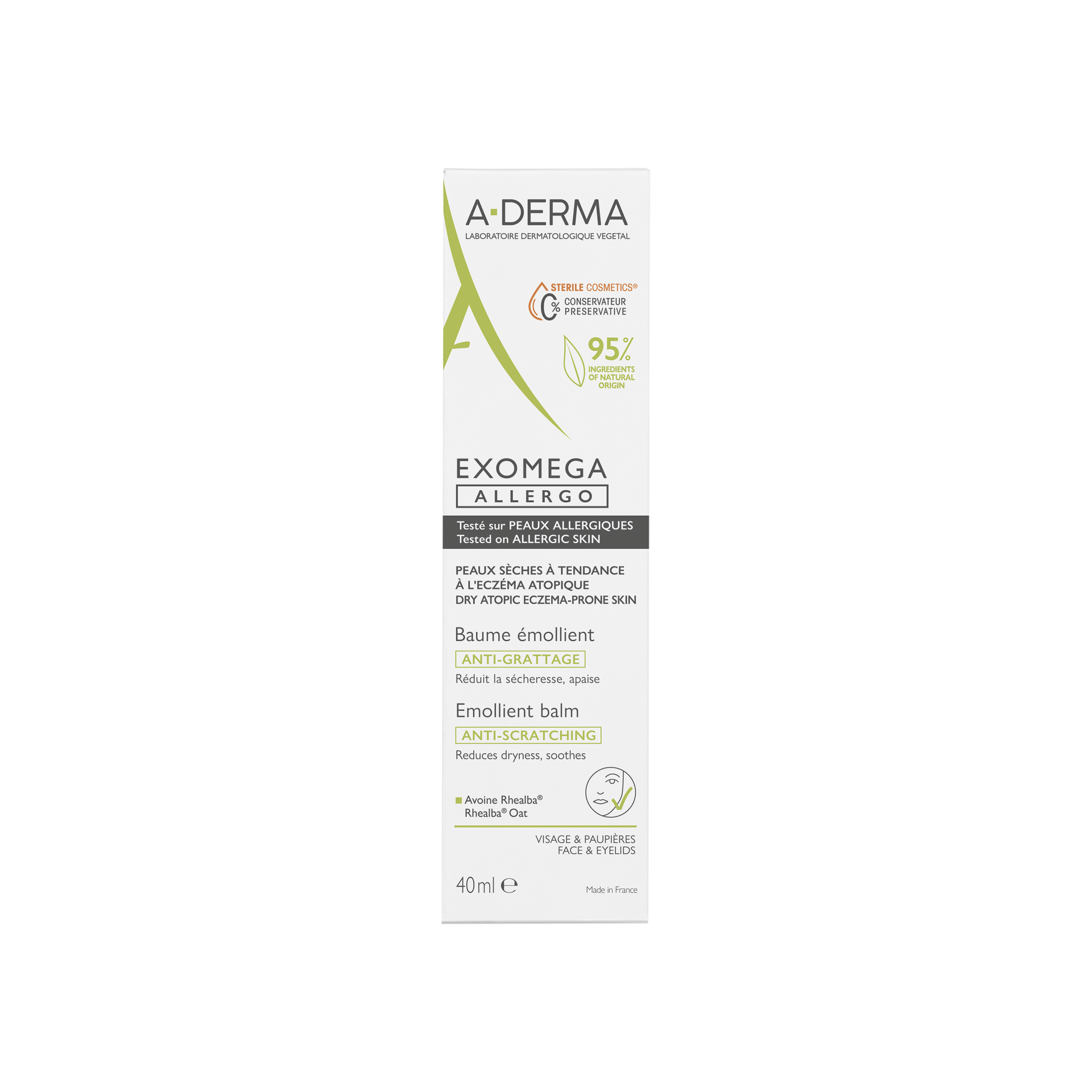 A-Derma Exomega Control Allergo emolientni balzam, 40 ml