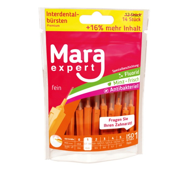 Mara Expert Premium Interdentalna ščetka (velikost ISO 1), 14 ščetk