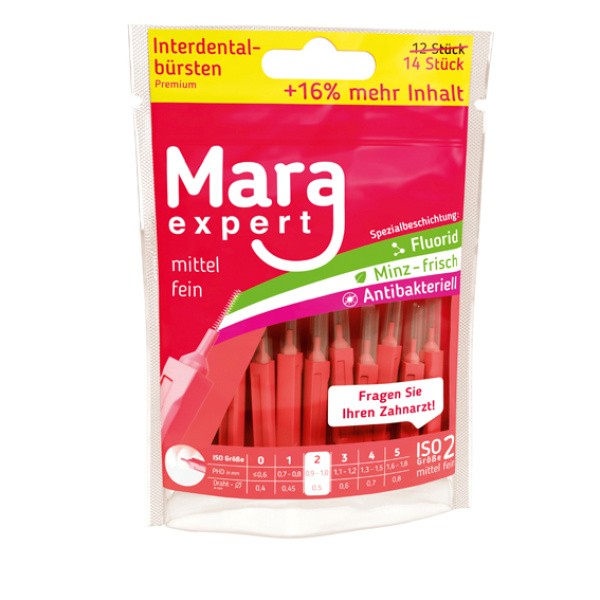 Mara Expert Premium Interdentalna ščetka (velikost ISO 2), 14 ščetk