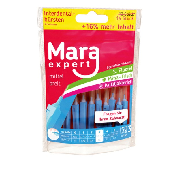Mara Expert Premium Interdentalna ščetka (velikost ISO 3), 14 ščetk