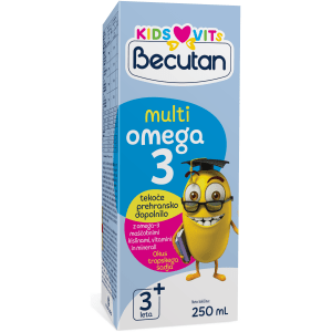 Becutan KIDS VITS Multiomega-3 (250 ml) AKCIJA 1+ 1 GRATIS