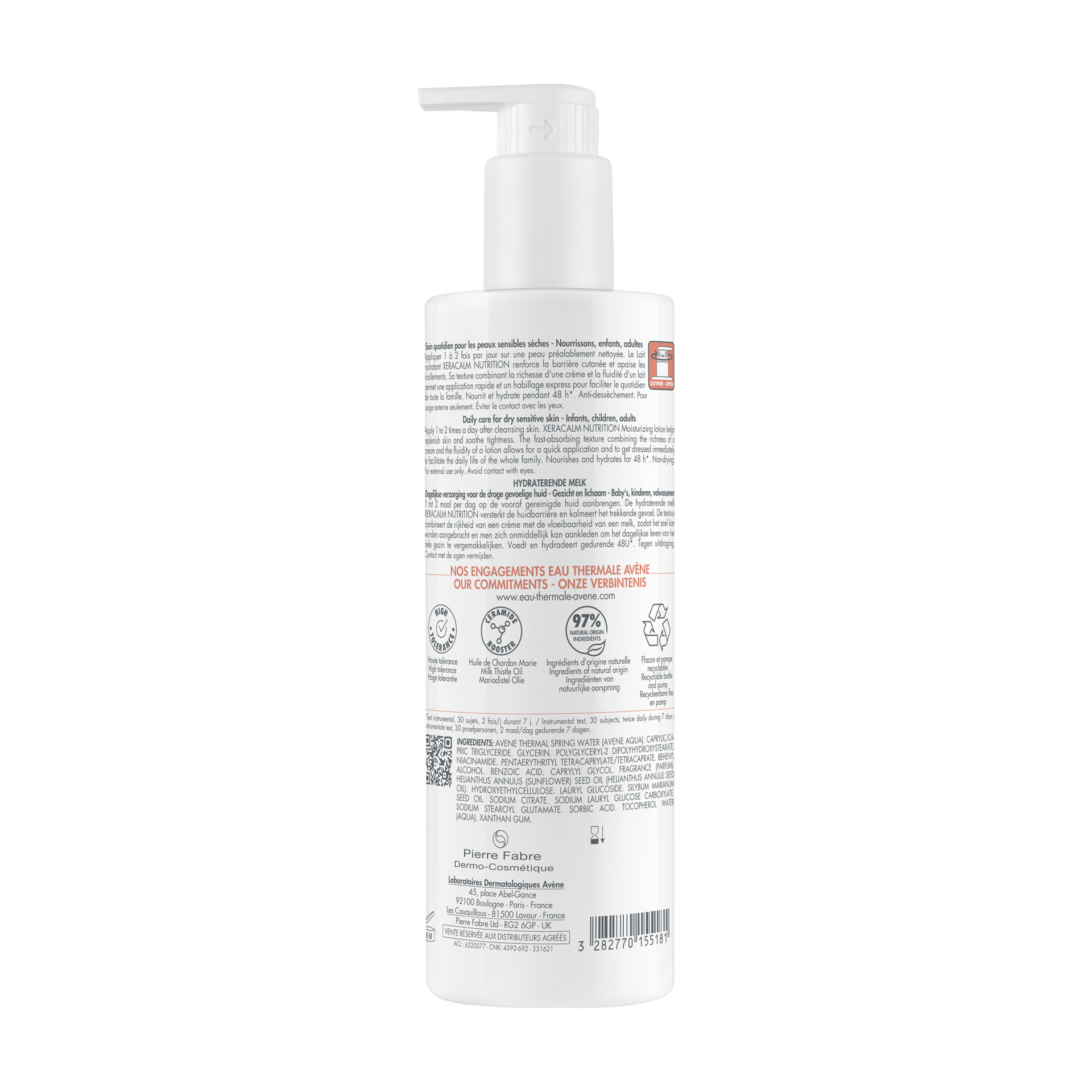 Avène XeraCalm Nutrition vlažilni losjon, 400 ml