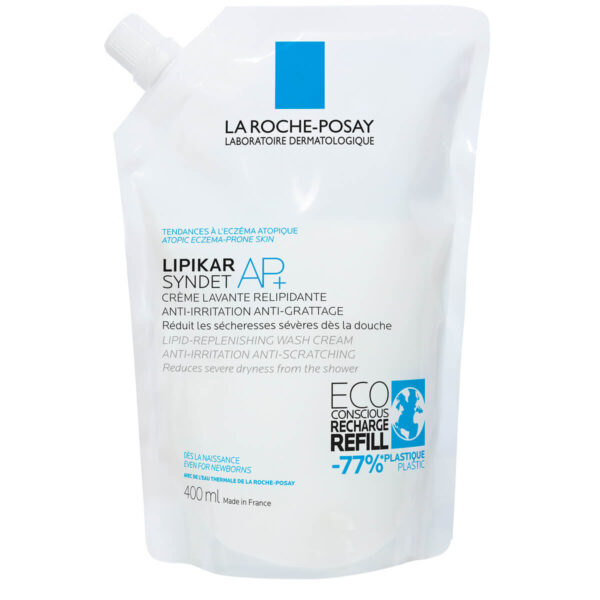 Lipikar Syndet AP+ kremni gel za umivanje telesa – La Roche-Posay, 400 ml eko refill