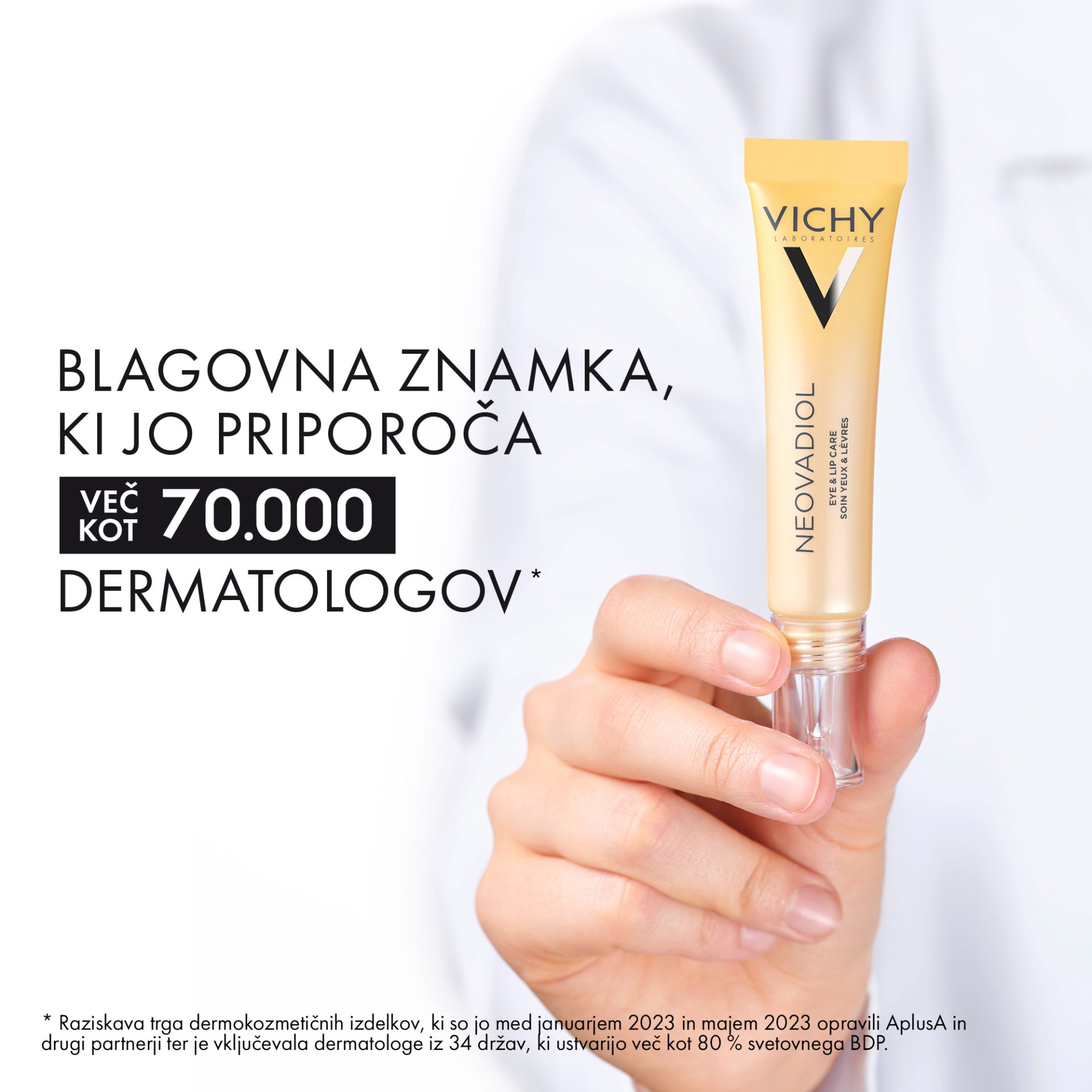 Vichy Neovadiol Multikorektivna nega za področje okoli oči in ustnic, 15 ml