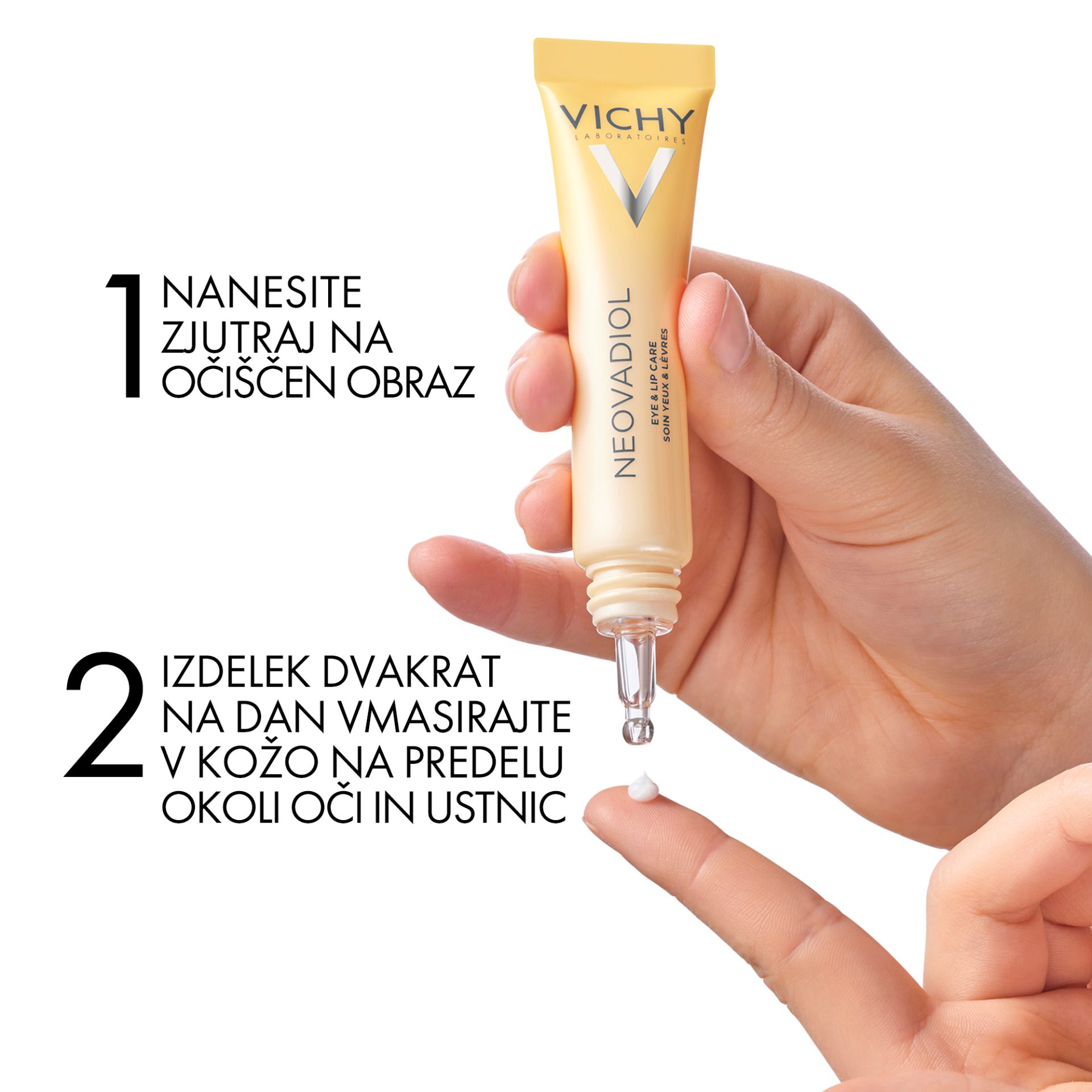 Vichy Neovadiol Multikorektivna nega za področje okoli oči in ustnic, 15 ml