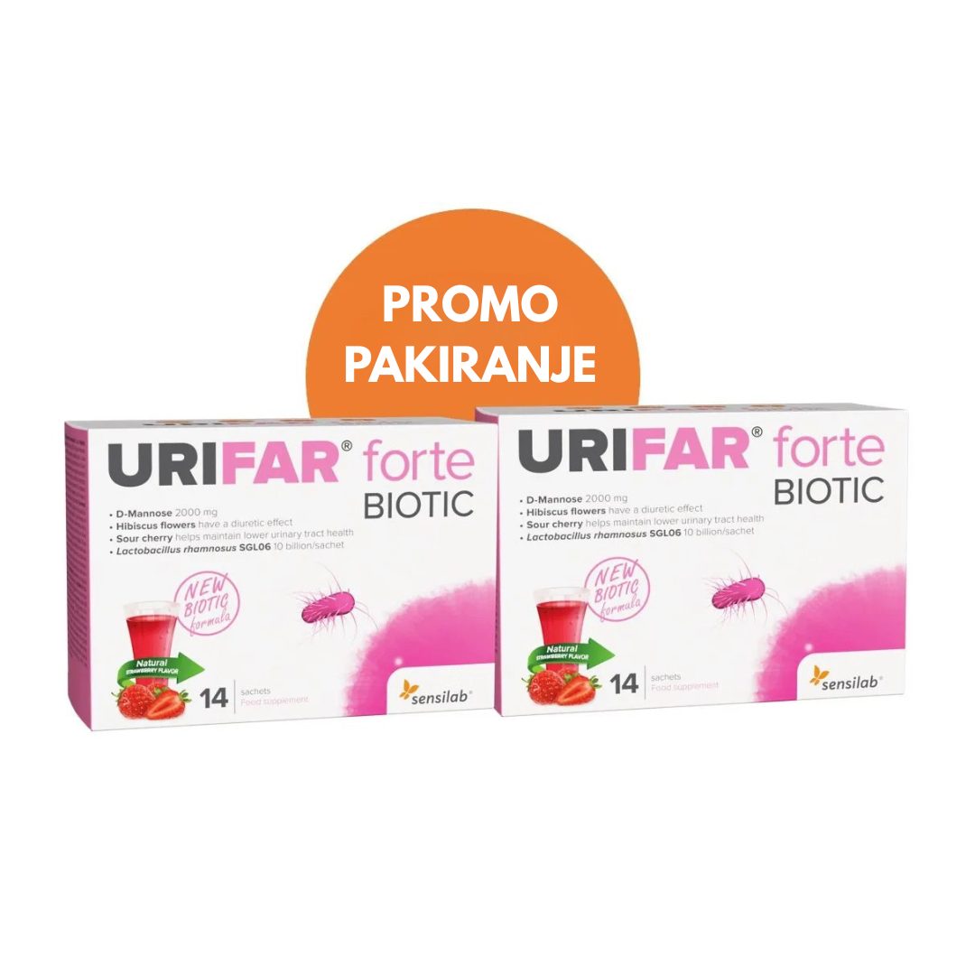 Sensilab Urifar Forte Biotic vrečke paket: 2 x 14 vrečk
