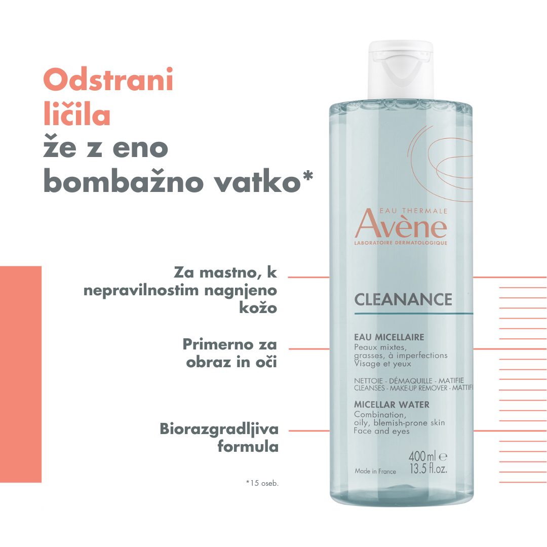 Avène Cleanance micelarna voda, 400 ml