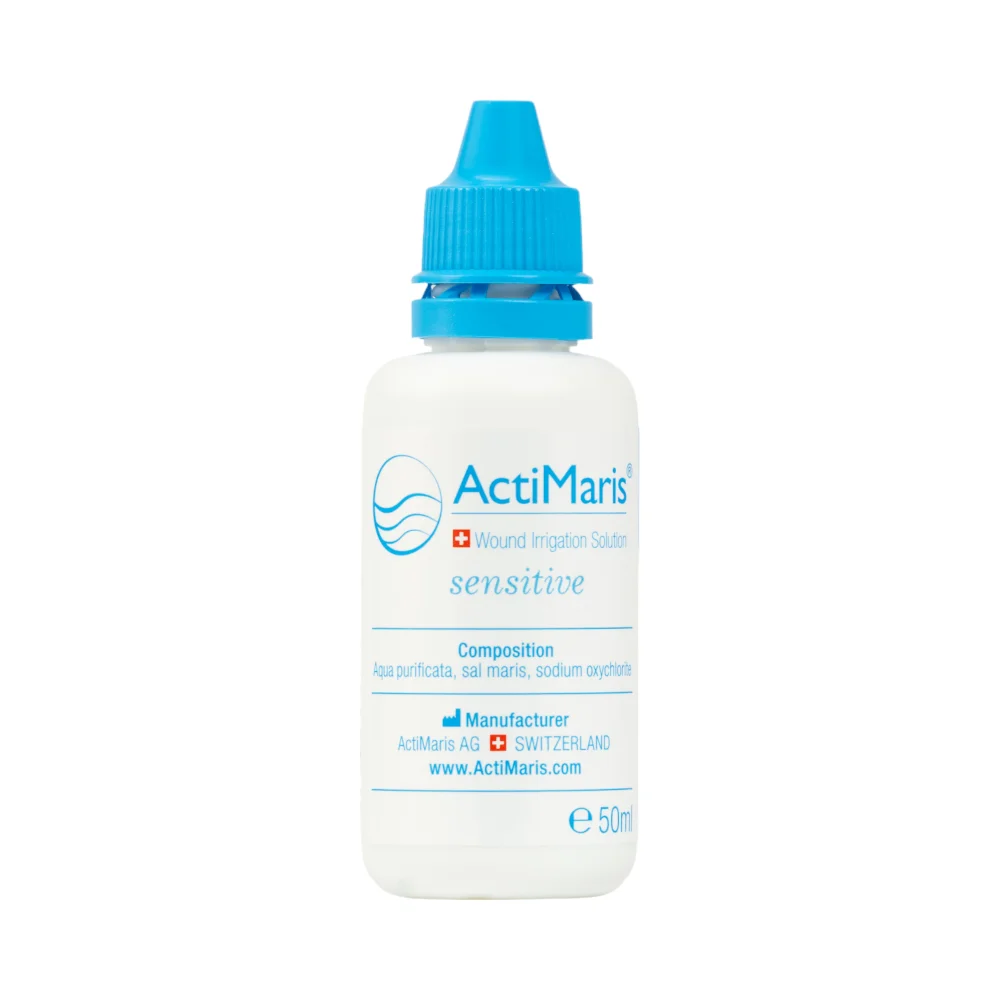 ActiMaris sensitiv raztopina za izpiranje ran, 50 ml