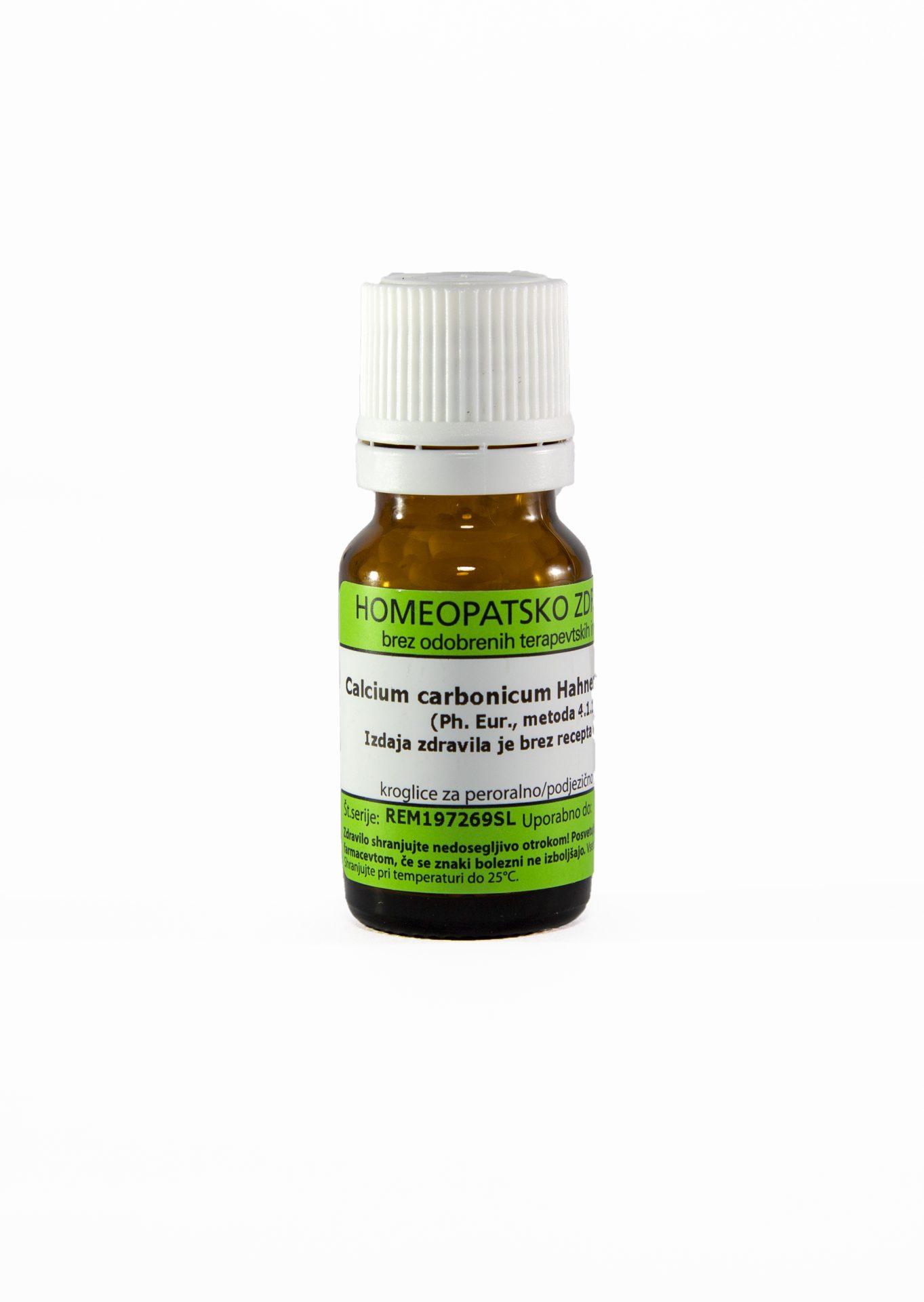 Calcium carbonicum Hahnemanni C10 homeopatske kroglice, 1 g