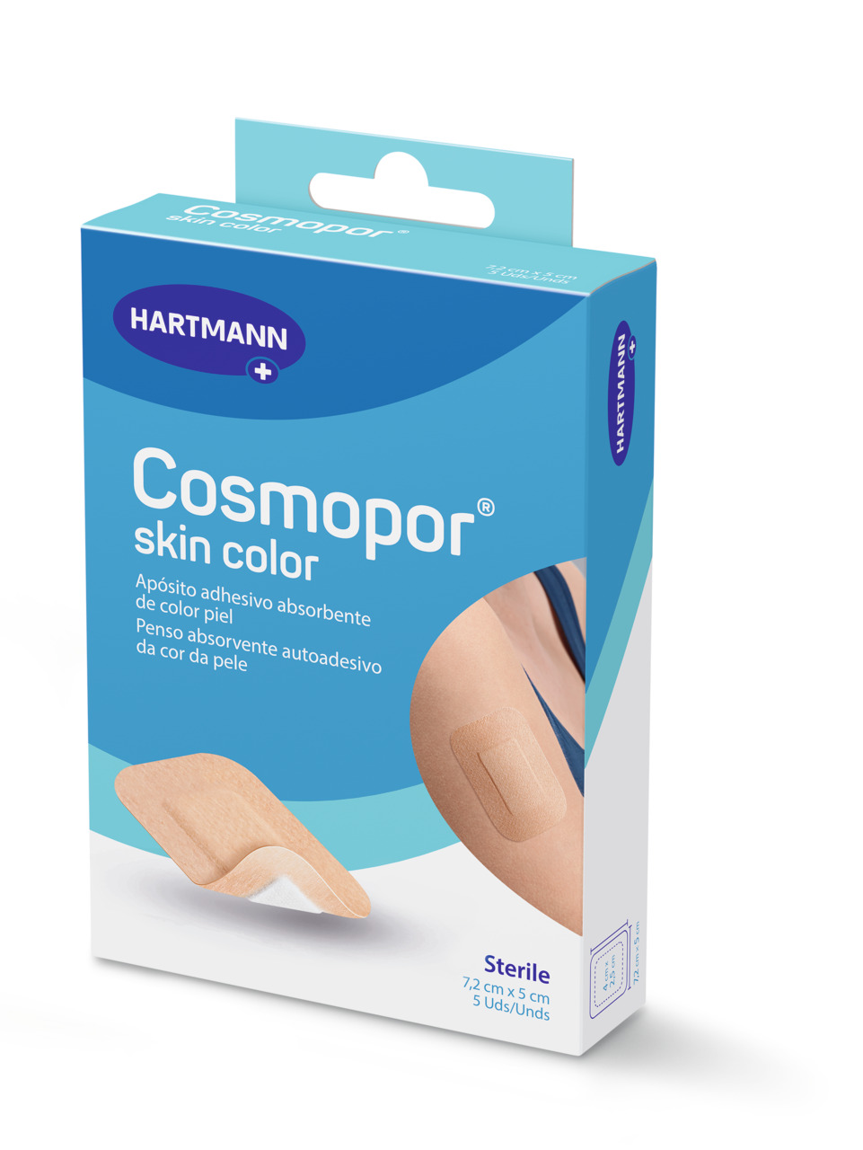Cosmopor Skin Color (7,2 x 5 cm) sterilen obliž, 5 obližev