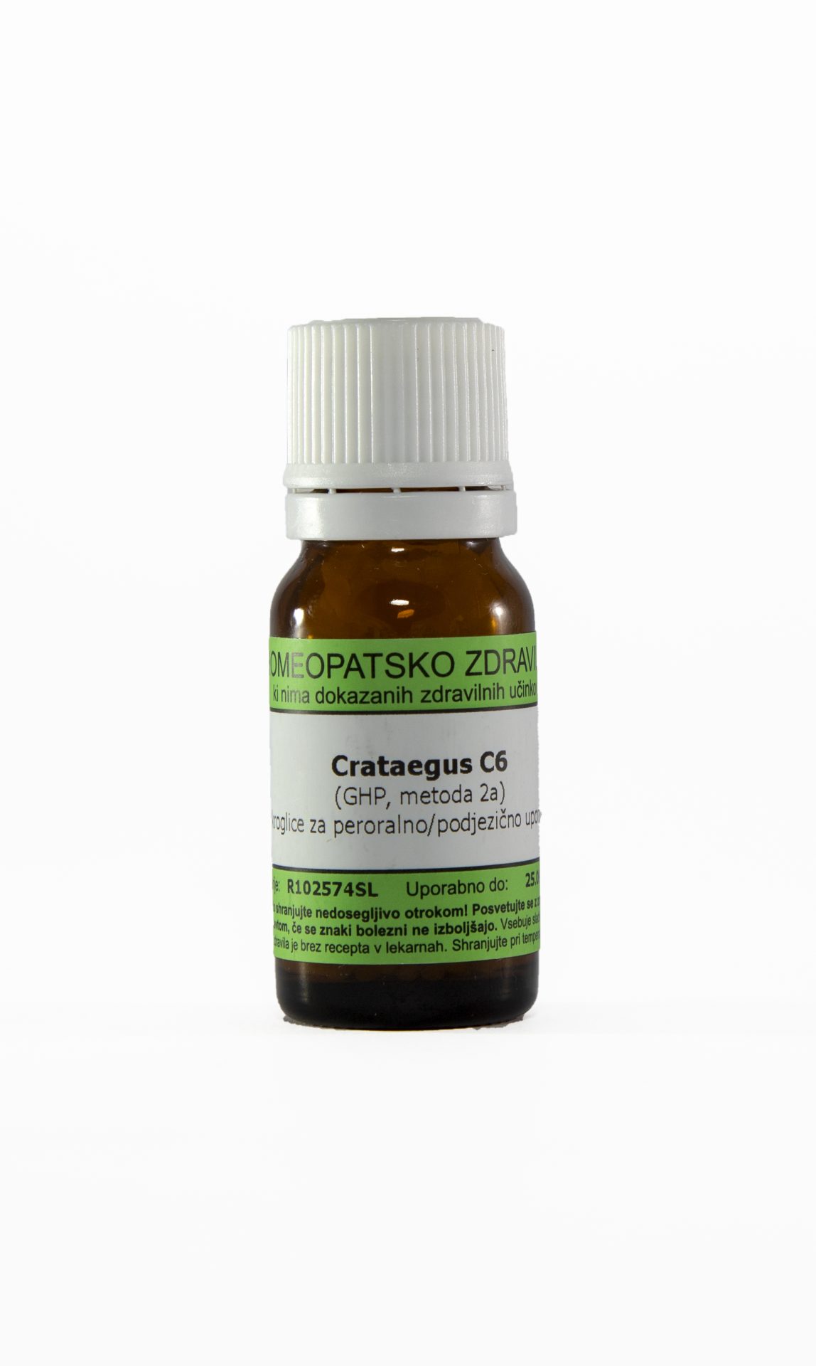 Crataegus homeopatske kroglice C6, 10 g