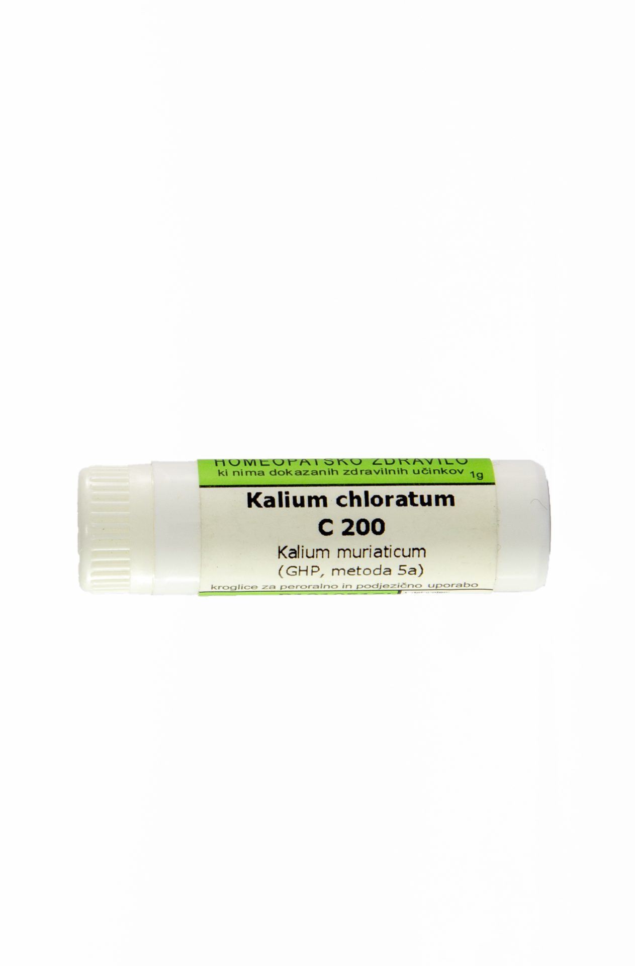 Kalium chloratum C30 homeopatske kroglice, 10 g