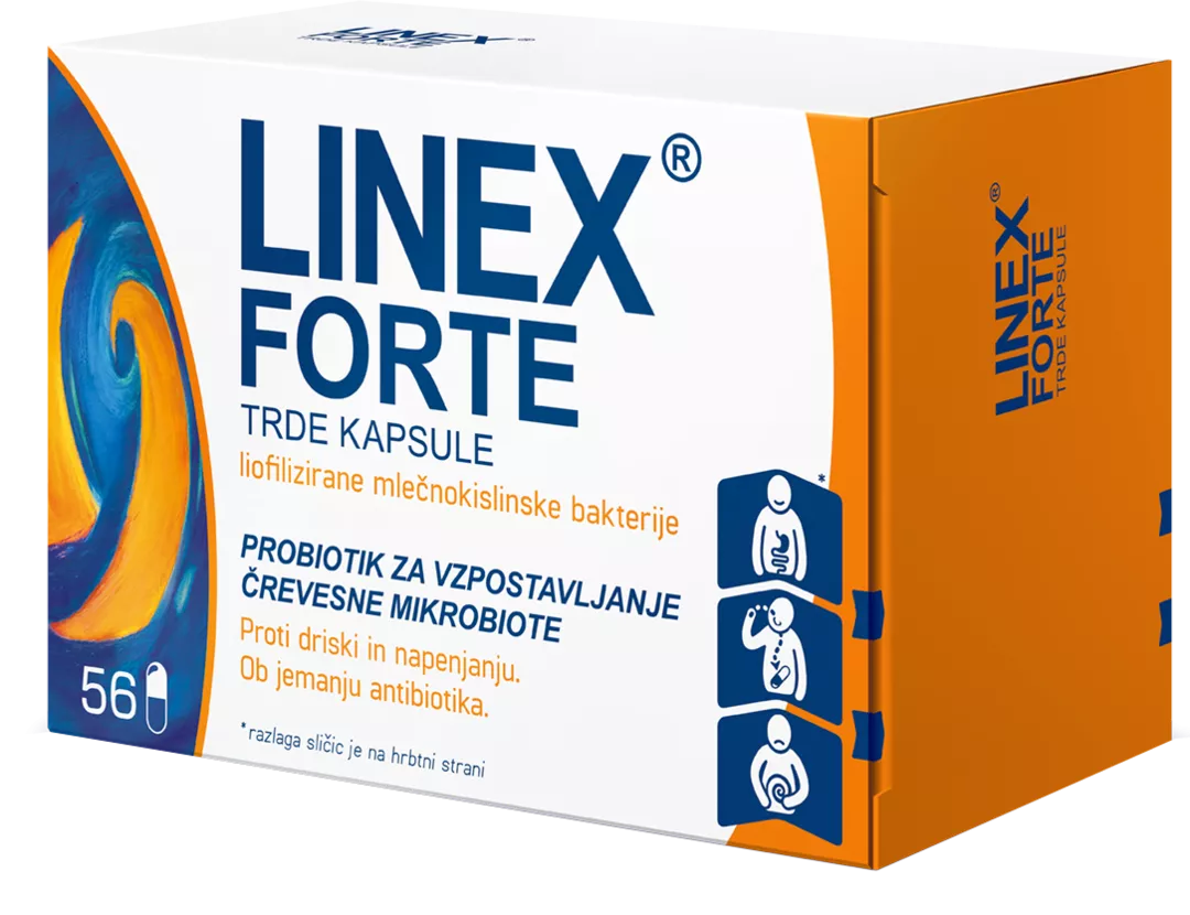 Linex Forte trde kapsule, 56 kapsul