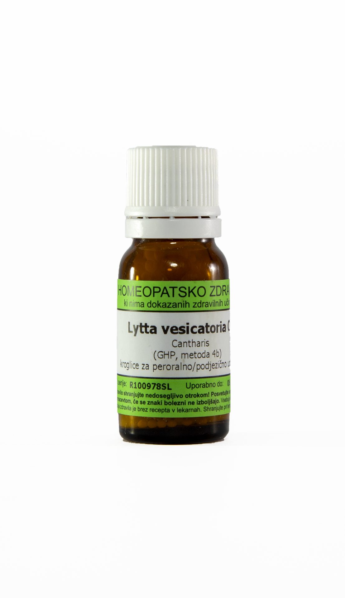 Lytta vesicatoria C200 homeopatske kroglice, 1 g