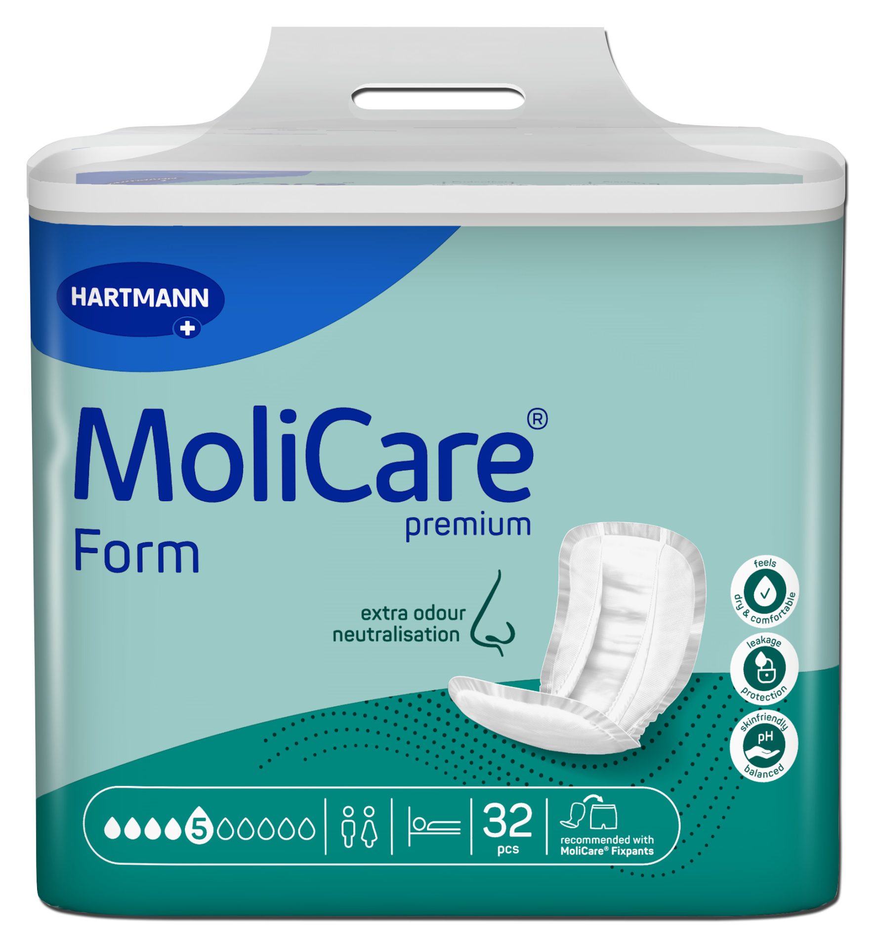 MoliCare Premium Form predloge 5 kapljic, 32 predlog