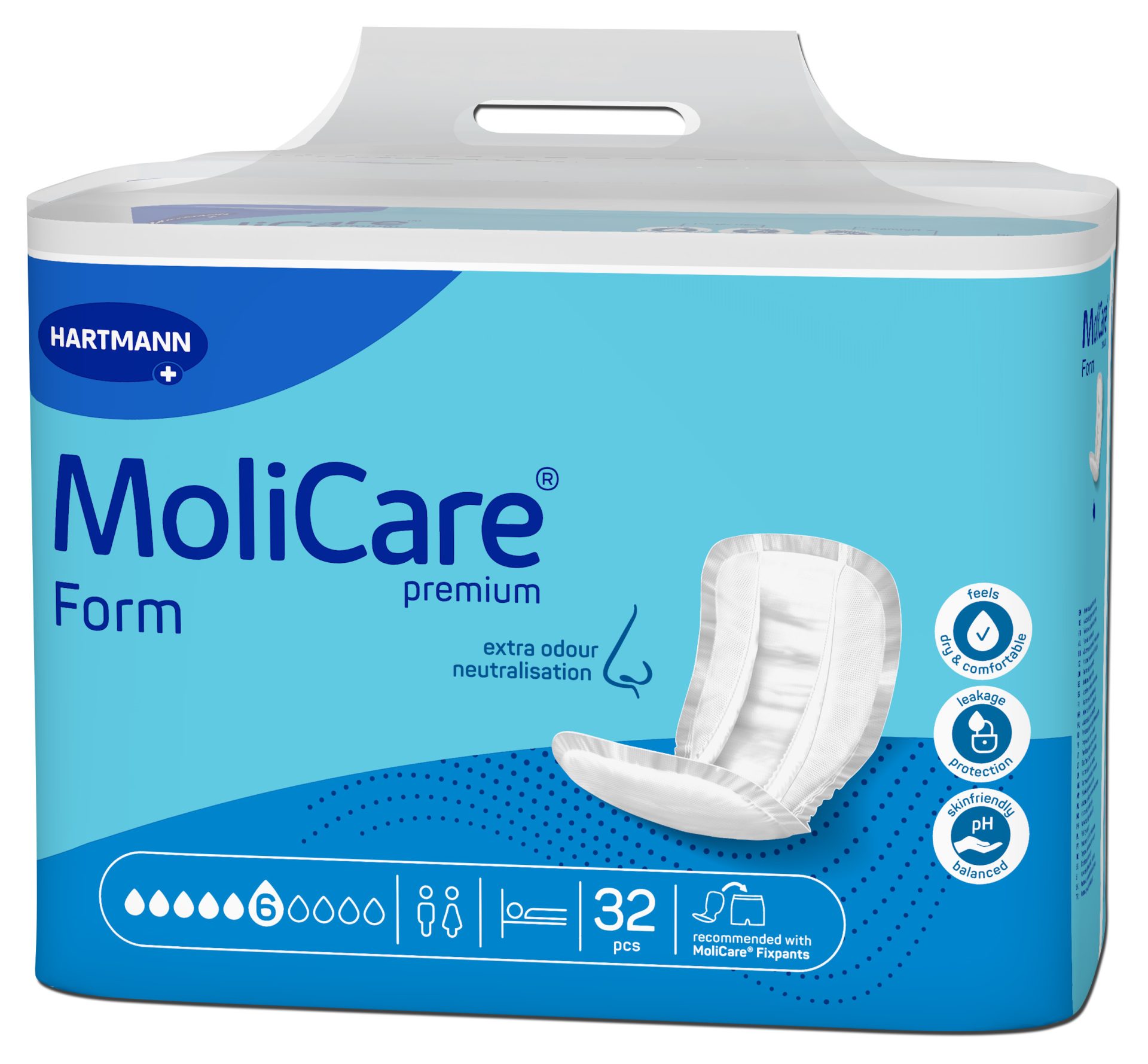 MoliCare Premium Form predloge 6 kapljic, 32 predlog