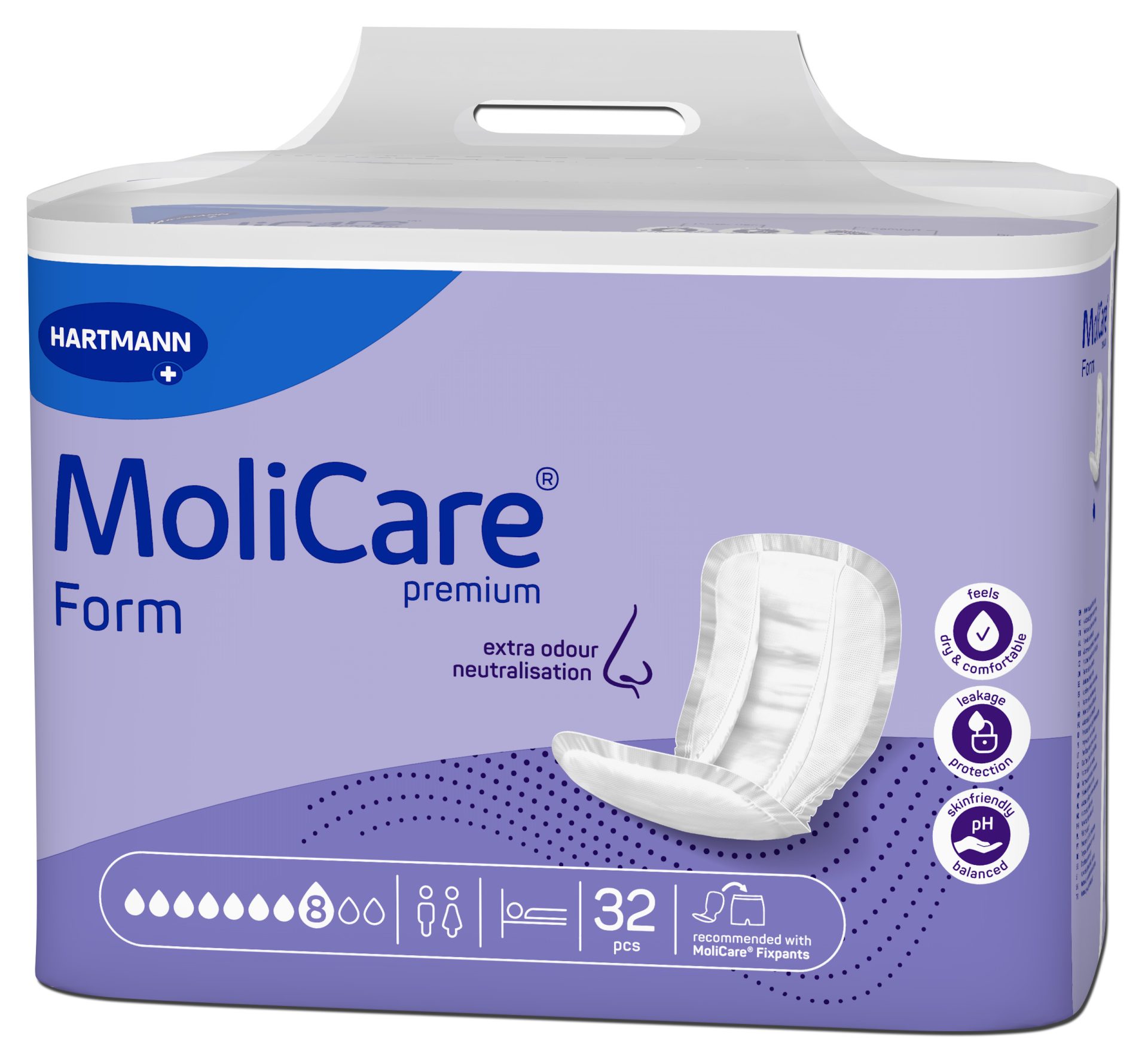 MoliCare Premium Form predloge 8 kapljic, 32 predlog