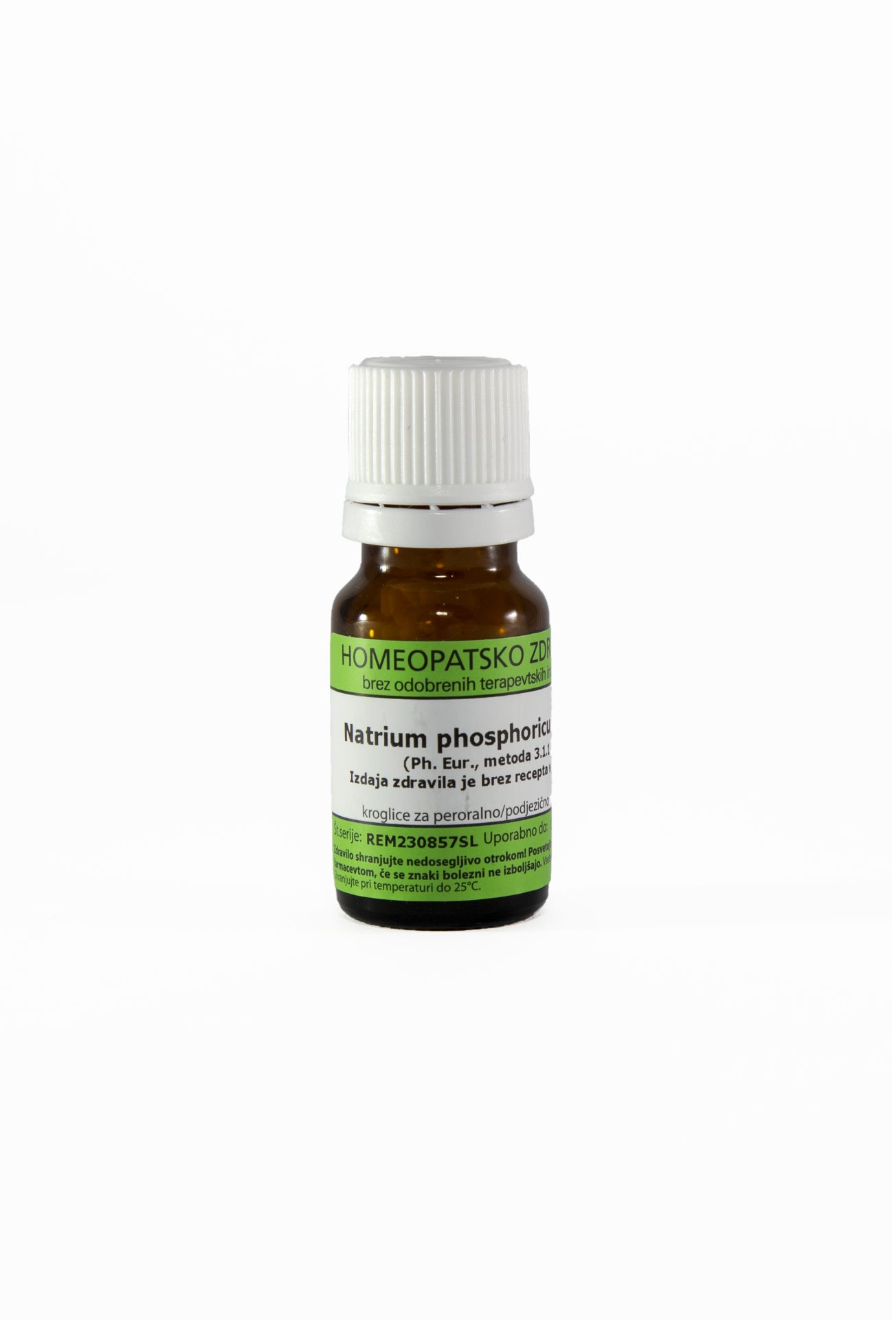 Natrium phosphoricum homeopatske kroglice C30, 10 g