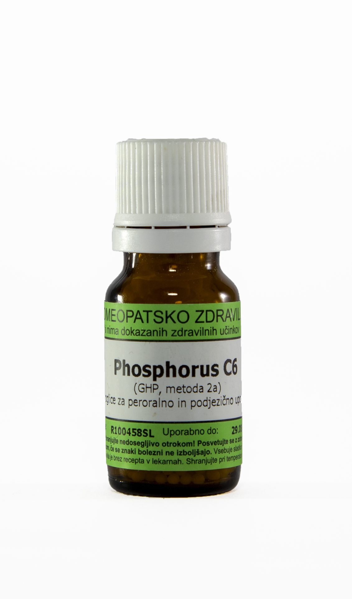Phosphorus C12 homeopatske kroglice, 1 g