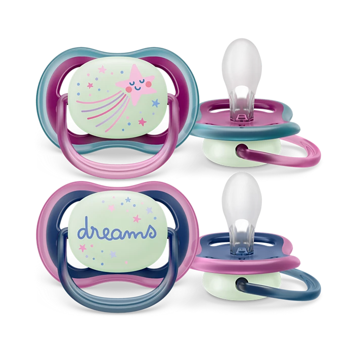 Philips Avent ultra air duda (6 -18 mesecev) nočna, 2 dudi
