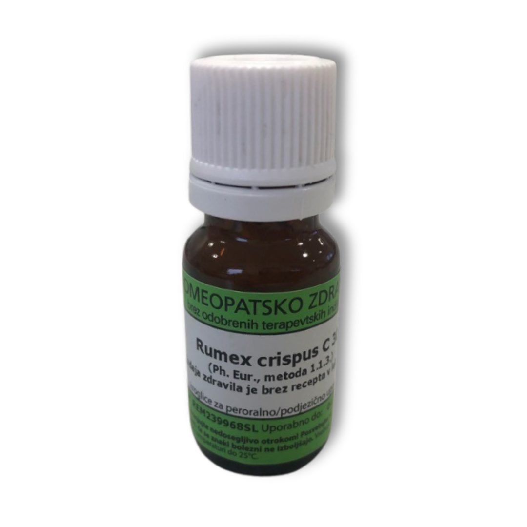 Rumex crispus homeopatske kroglice C12, 10 g