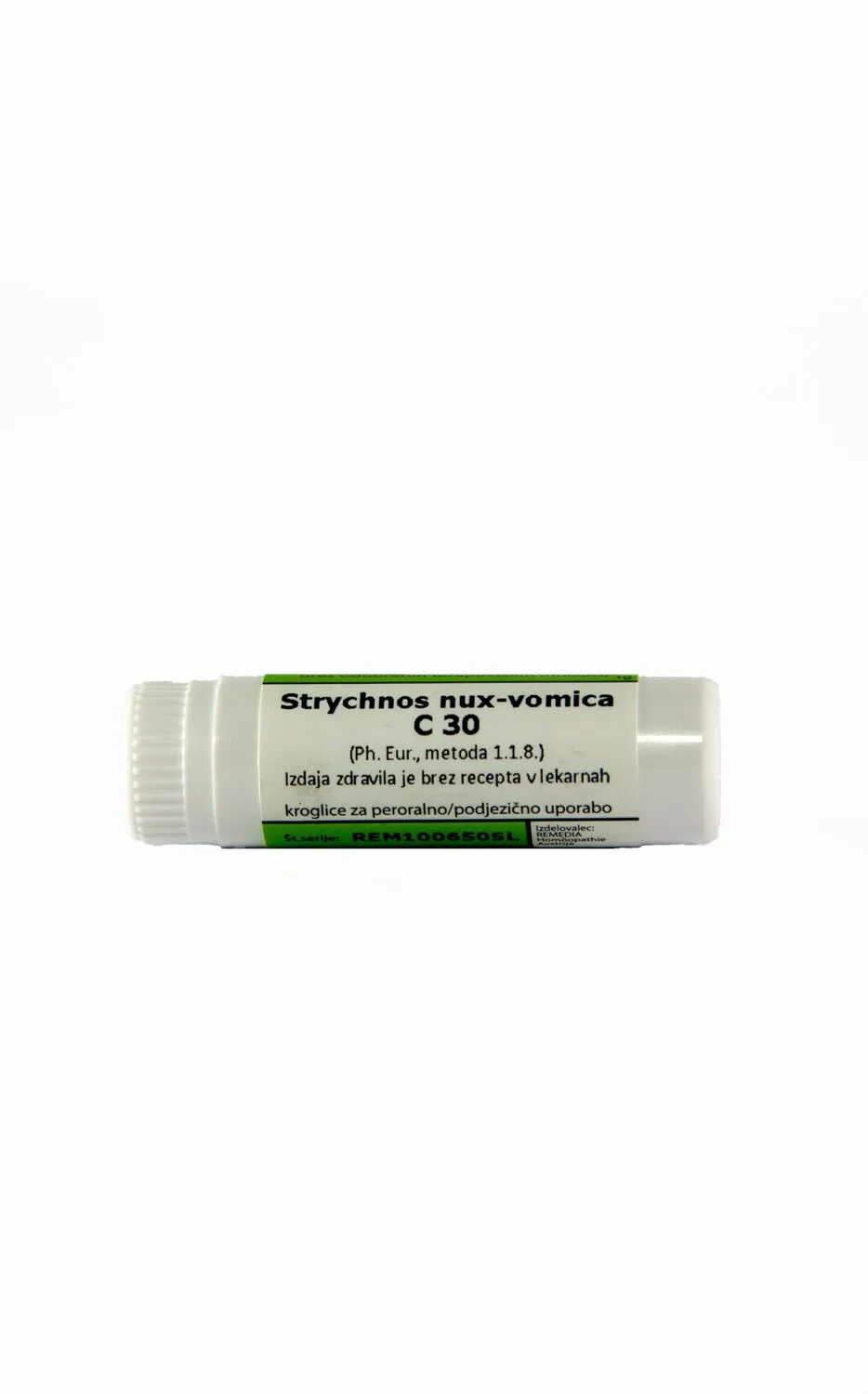Strychnos nux-vomica C200 homeopatske kroglice, 1 g