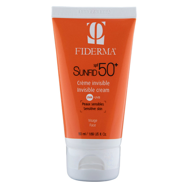 Fiderma Sunfid neobarvana krema za za zaščito pred soncem za občutljivo kožo za obraz ZF50+, 50 ml