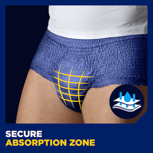 Tena Men Active Fit Pants Plus inkontinenčne hlačke – velikost S/M (modre), 9 hlačk