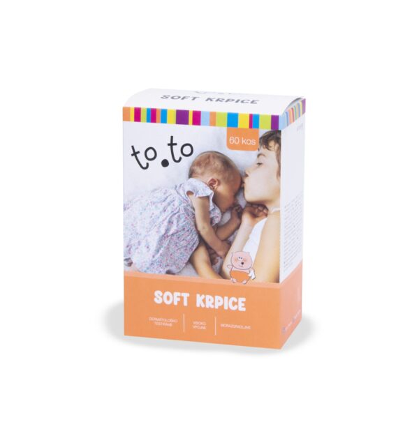 to.to biorazgradljive soft krpice, 60 kos