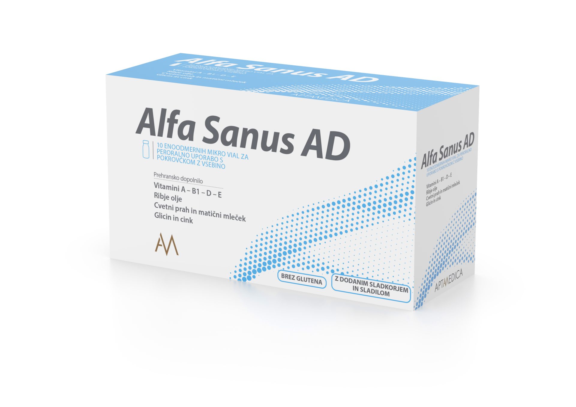 Alfa Sanus mikro viale za peroralno uporabo, 10 vial