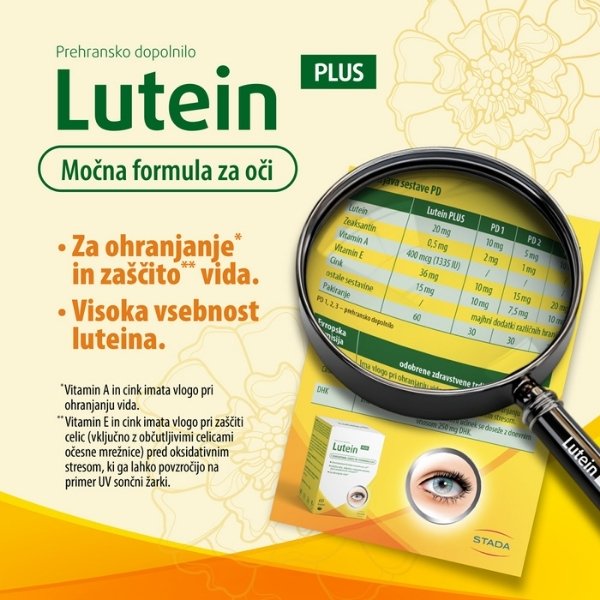 Lutein Plus mehke kapsule, 60 kapsul