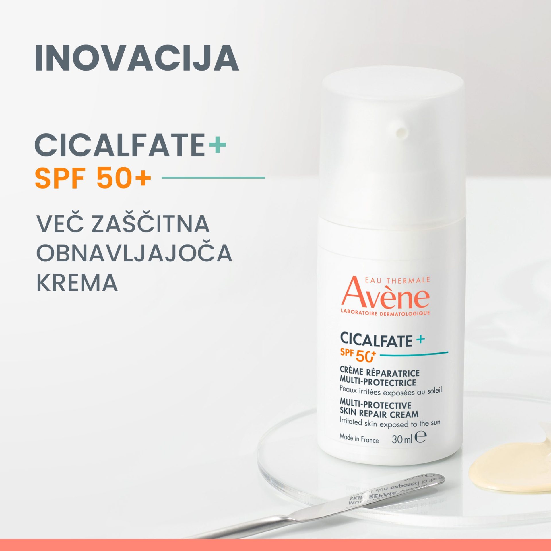 Avène Cicalfate+ Zaščitna obnavljajoča krema ZF50+, 30 ml