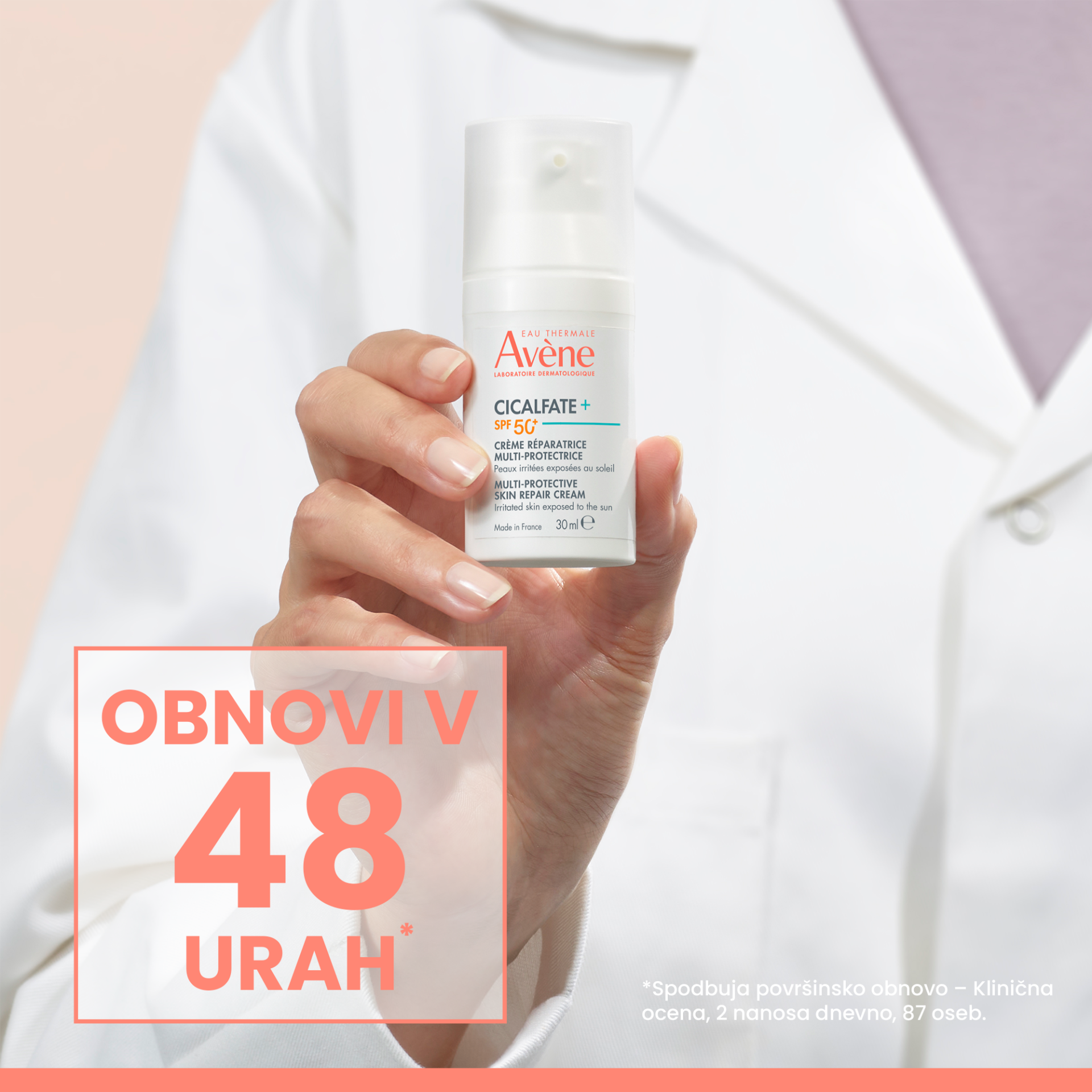 Avène Cicalfate+ Zaščitna obnavljajoča krema ZF50+, 30 ml