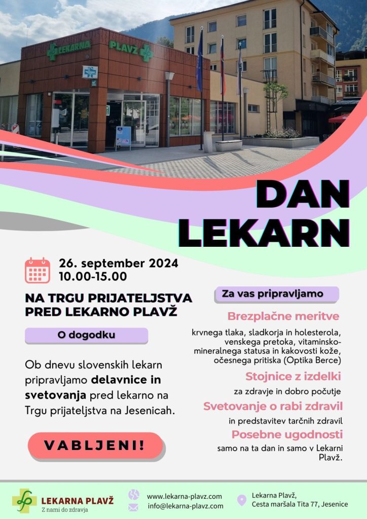 Dan lekarn Lekarna Plavž
