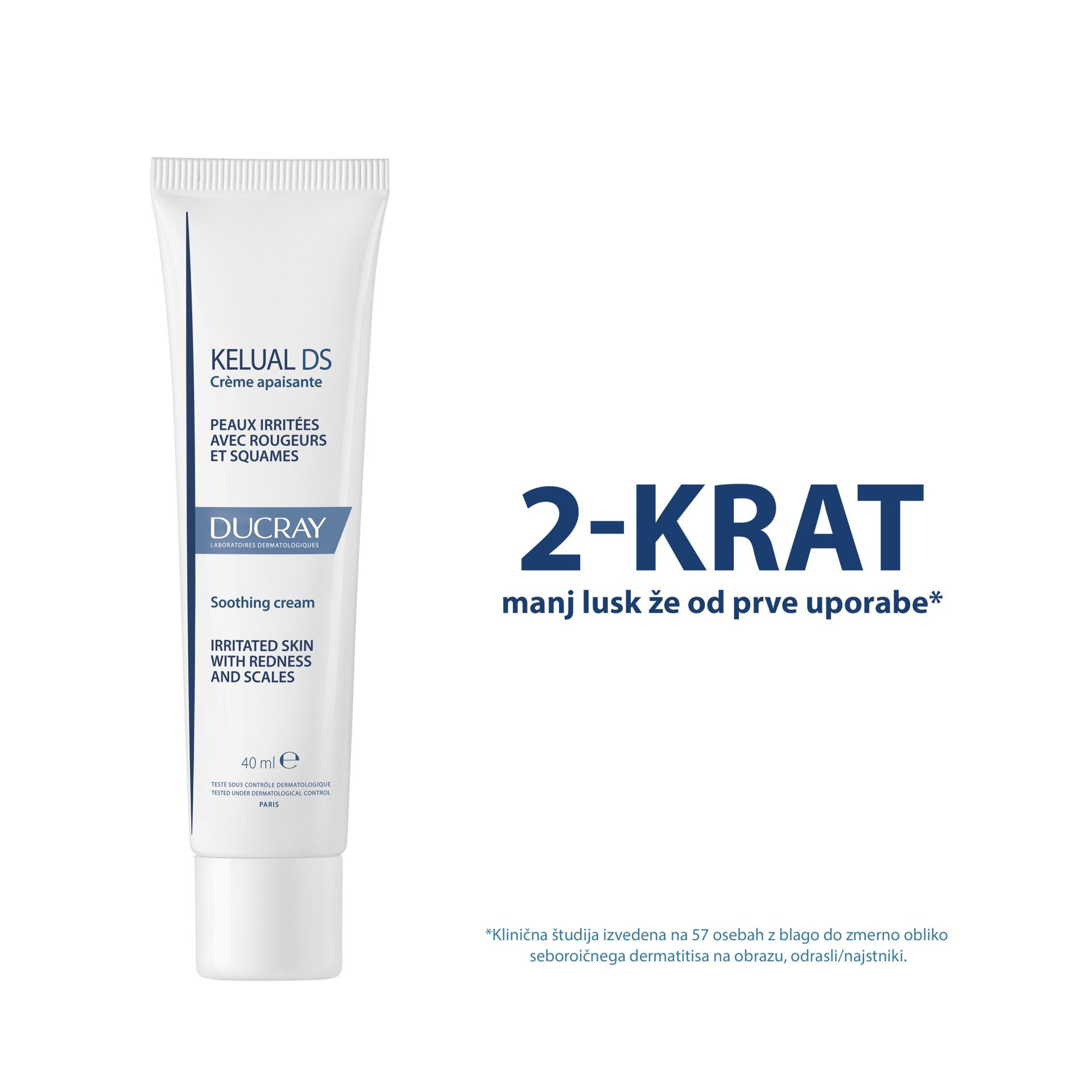 Ducray Kelual DS pomirjujoča krema, 40 ml