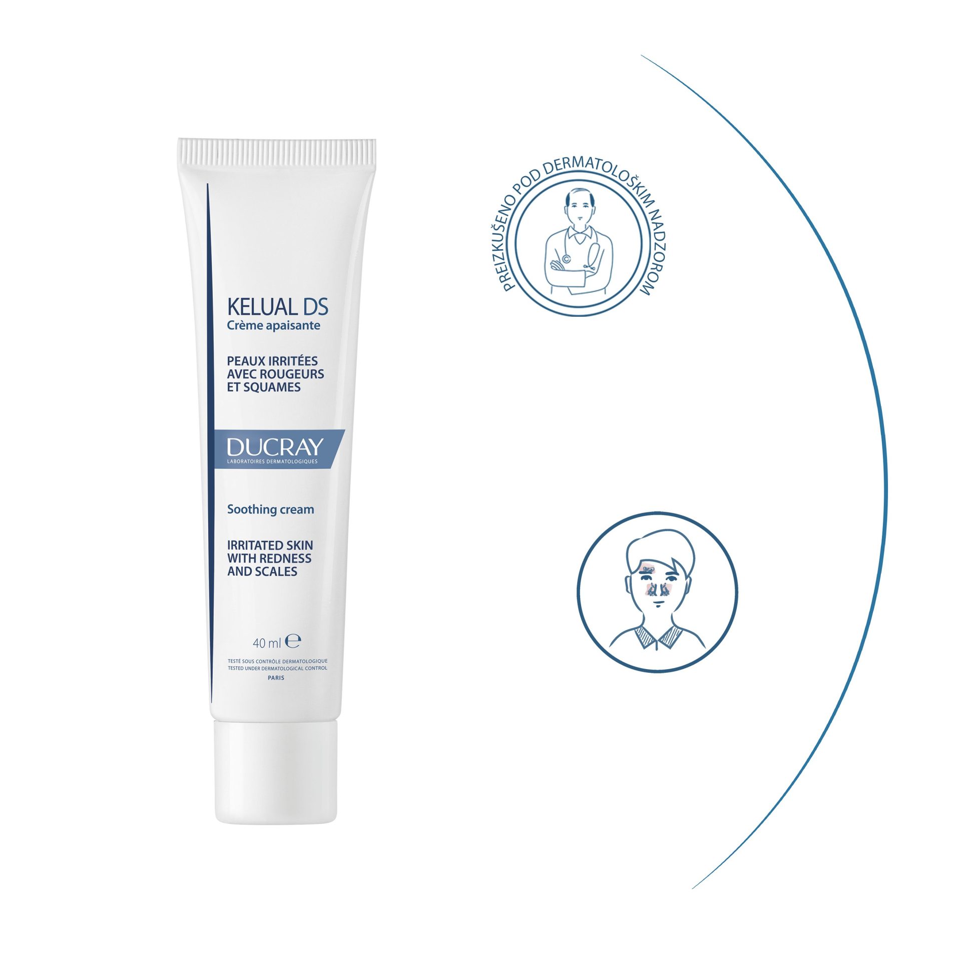 Ducray Kelual DS pomirjujoča krema, 40 ml