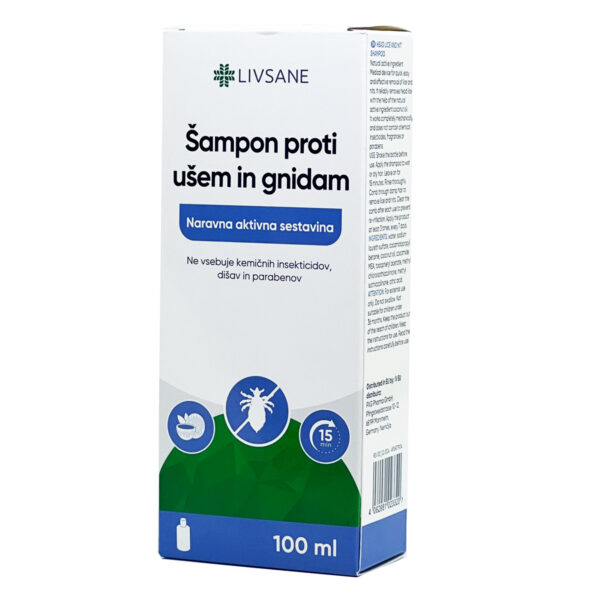 Livsane šampon proti ušem in gnidam, 100 ml