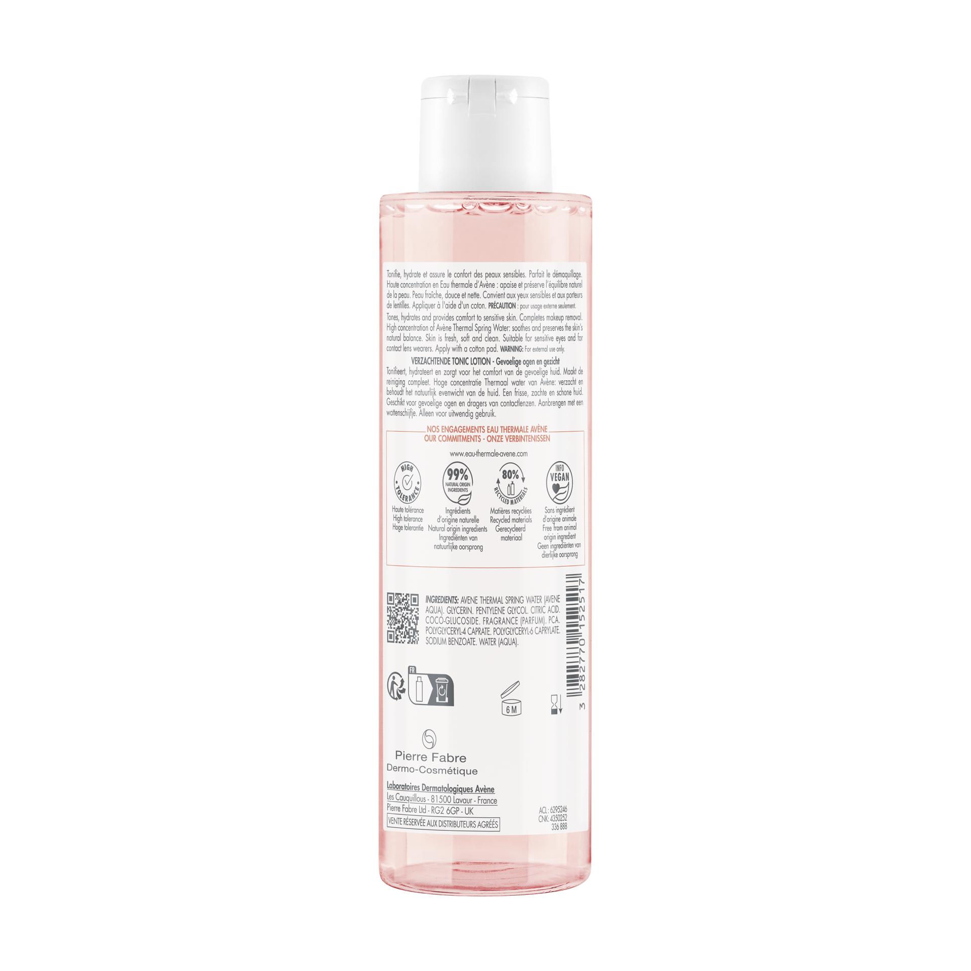 Avène Pomirjujoči tonizirajoči losjon, 200 ml