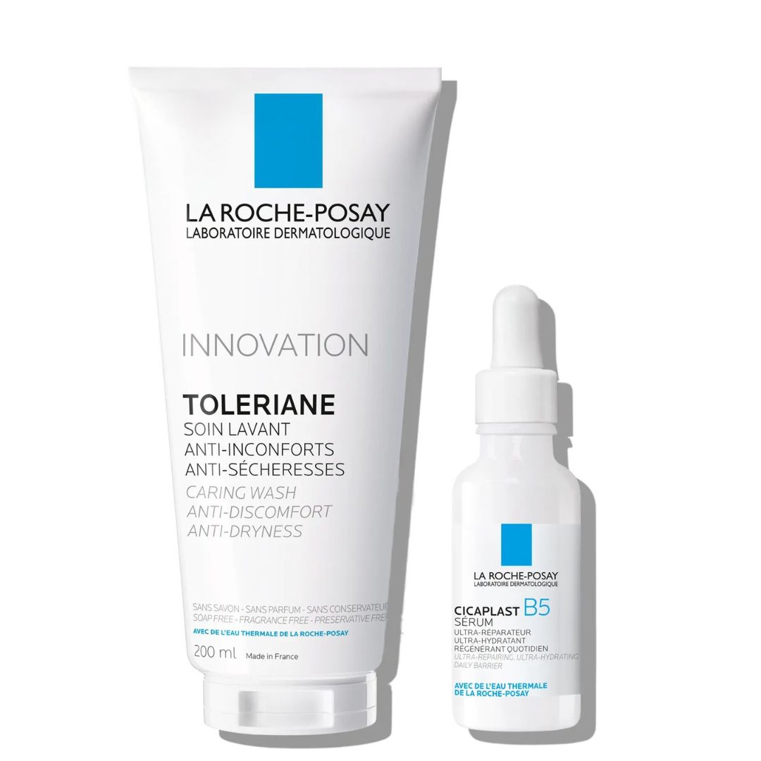 LRP Ultra obnovitveni protokol za dehidrirano in razdraženo kožo (čiščenje in nega) – gel in serum (200 ml + 30 ml)