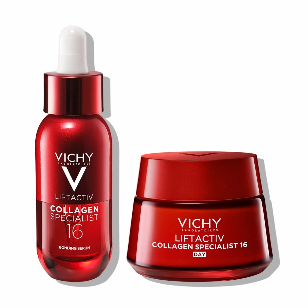 Vichy Liftactiv protokol za obnovo kolagena za zmanjšanje gub in spodbujanje proizvodnje kolagena (30 ml + 50 ml)