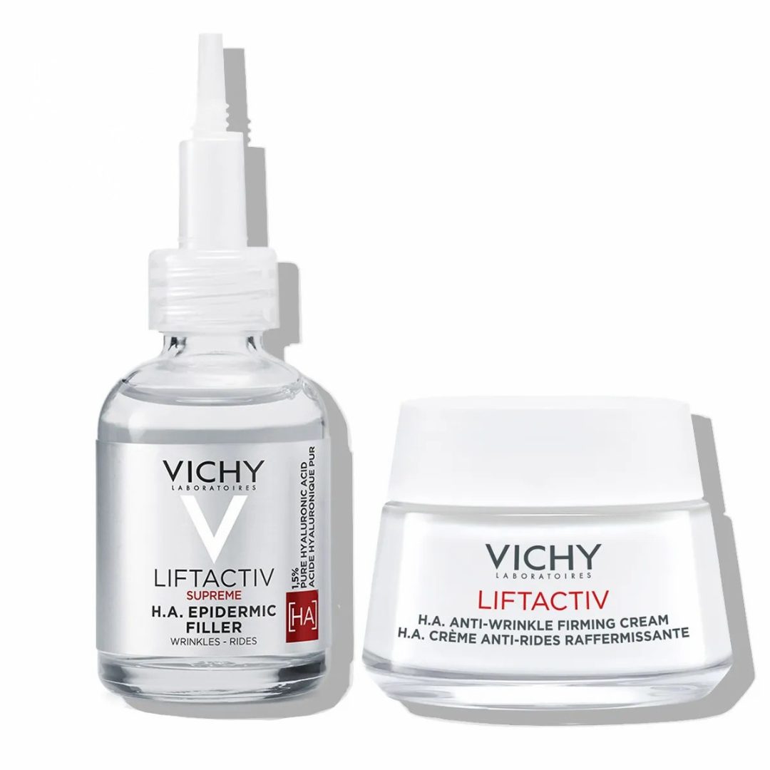 Vichy Liftactiv protokol za polnenje kože z 1,5 % čisto hialuronsko kislino – dnevna nega in serum  (50 ml + 30 ml)