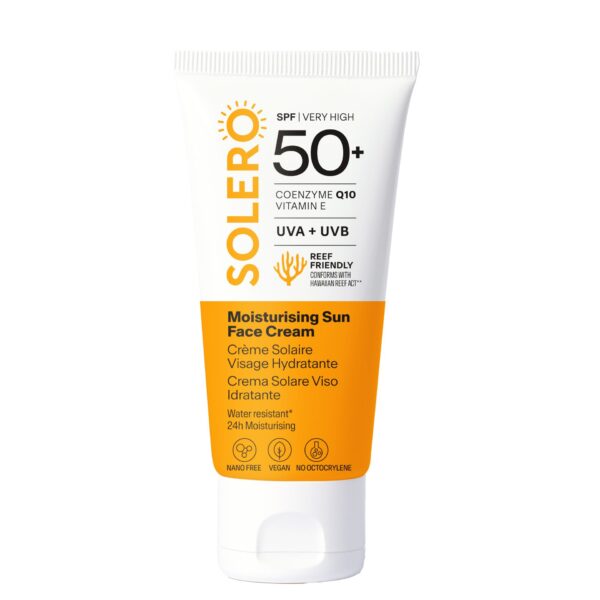 Solero vlažilna krema za zaščito obraza pred soncem ZF 50+, 50 ml