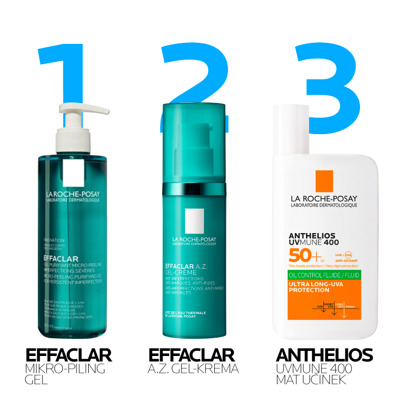 LRP Effaclar A.Z. gel krema proti nepravilnostim, 40 ml