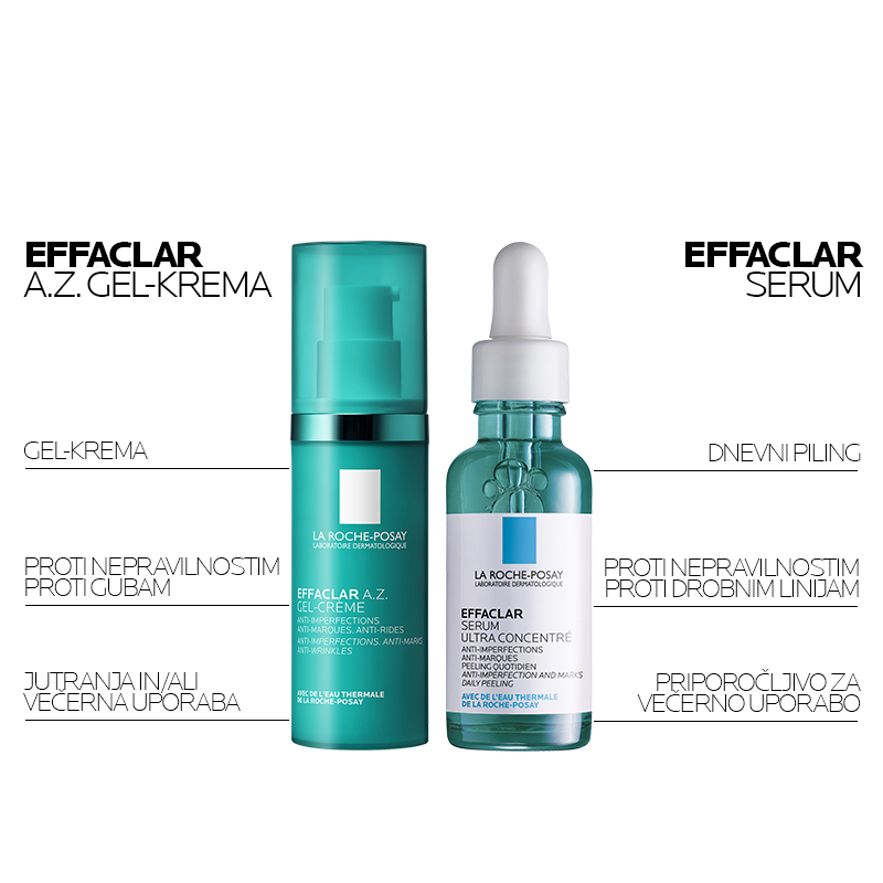 LRP Effaclar A.Z. gel krema proti nepravilnostim, 40 ml